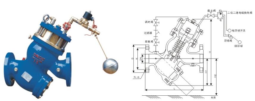 進口過濾活塞式電動浮球閥結構圖1.jpg