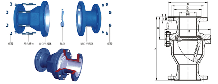 進口襯氟旋啟式止回閥結構圖2.jpg